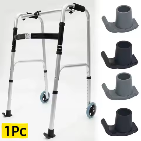 1Pc Rubber Foot Pad for Elderly Walking Aid Post Operative Walker Sled Foot Pad for Disabled Individ