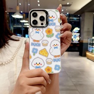 So Cool Cheese Duck Hologram Printing case oppo a55 a3 nfc a3x a15 a16k a18 a16e a17 a17k a1k realme