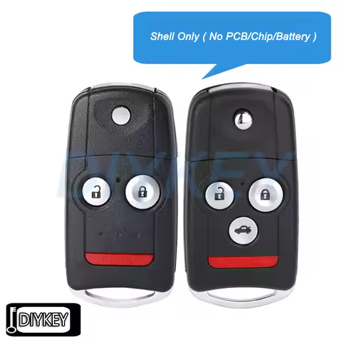 3/ 4 Buttons Case Flip Remote Car Key Fob Shell Cover for Acura MDX RDX TSX TL ZDX 2007-2014 OUCG8D-