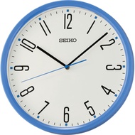 [𝐏𝐎𝐖𝐄𝐑𝐌𝐀𝐓𝐈𝐂] Seiko Clock QHA011L QHA011 Decorator Blue Analog Quartz Standard Basic Wall Clock
