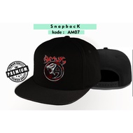 Amuk band snapback trucker premium distro am07 hat