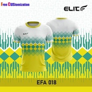 Ready Stock EFA 013 - 018 ELITE SPORTS Sublimation Sports Jersey / Volleyball / Quick Dry Tee