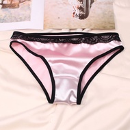 【Ready Stock】 Comfortable and Stylish Satin Women's Gstring Thong Lingerie Silk Underwear