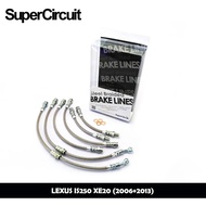 LEXUS IS250 XE20 (2006+2013) 4 HOSE - SUPERCIRCUIT BRAIDED BRAKE LINES