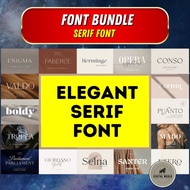 Font Bundle | Elegant Serif Fonts | Fonts For Social Media | Fonts for Cards/Poster/Planner |
