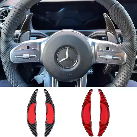 For Mercedes Benz AMG A45 C43 C63S E63 CLA35 GLA45 CLS63 GT53 GT63S Car Steering Wheel Paddle Shifte