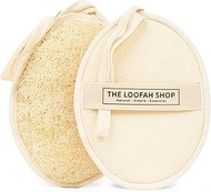The Loofah Shop Bath Loofah Sponge, Exfoliating Body Scrubber, Shower Luffa for Men, Women and Kids