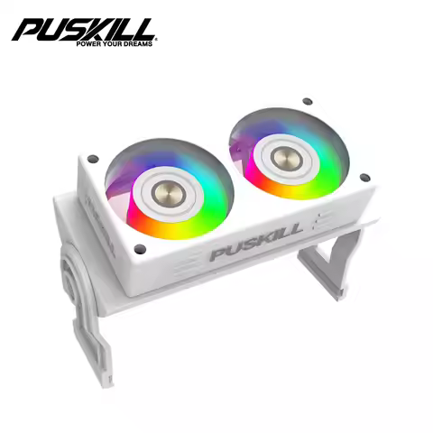 PUSKILL RAM Memoria Cooling Fan 12V 0.22A 1000-3000RPM Cooler Support A- RGB Temperature Control Dua