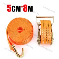 4cm X 8 Meter 4cm X 10 Meter Tali Pengikat Barang Motor / Ratchet Tie Down 10Ton Tali Pengikat Baran