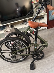 Pigeon 綠色 20吋 摺疊單車