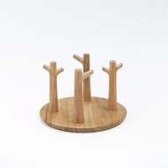 CHABATREE - FOREST GLASS STAND (TEAK) (CU215)
