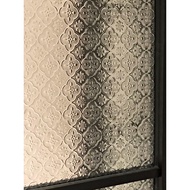 Begonia Flower Vintage Decorative Toilet Glass Sticker