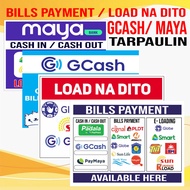 Load Na Dito / Bills Paymet / Gcash / Maya Cash in Cash out Landscape Tarpaulin