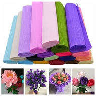 250*25cm Origami Crepe Paper Multicolor Wrinkled Paper Roll Wedding Party Flower Decoration DIY Gift Packaging Material