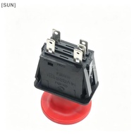 [SUN] Red PTO Push Switch High Quality Heat Resistant Shell 10A 14VDC Rating Replacement for Lawn Mo