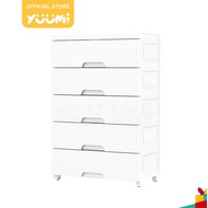 Yuumi White Durabox Cabinet Drawer Plastic Wardrobe Storage Box For Baby Clothes Organizer Megabox