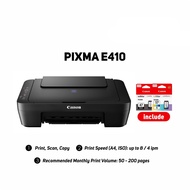 Canon PIXMA E410 Compact All-In-One Printer for Low-Cost Printing Printer (Print, Scan & Copy)