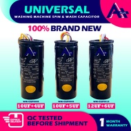 4uf+9uf / 4uf+10uf / 4uf+12uf / 5uf+10uf 2 IN 1 Washing Machine Spin & Wash Capacitor 5uf+15uf 6uf+1