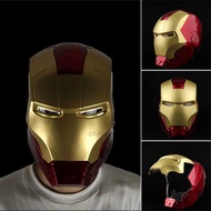 Iron Man Helmet อิเล็กทรอนิกส์ Iron Man Full Head Helmet led Iron Man หน้าปกกับคอสเพลย์ฮาโลวีนสำหรับ