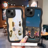 BLACK WAVE SOFTCASE CUSTOM BESTIE FOR iphone X XS MAX XR 6 6S 6+ 7 7+ 8 8+ 11 12 13 14 Pro Max DA