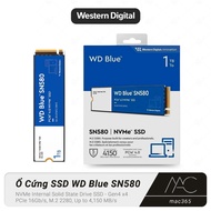 [Genuine] Western Digital Blue SN580 1TB PCIe Gen 4 x4 NVMe M.2 SSD Hard Drive | Speed 4150MB/sa