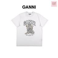 [ from South Korea ] GANNI Have A Nice Day Tiger Shirt T4124 943