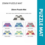 6 PIECE X 25MM PUZZLE MAT/ EVA FOAM MAT/ MAT SIZE: 1M X 1M