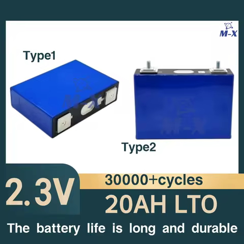 NEW 30000 Cycles 2.3V 20Ah Lithium Titanate Cell 25C Discharge for DIY 12V 24V 48V 100Ah 200Ah LTO B