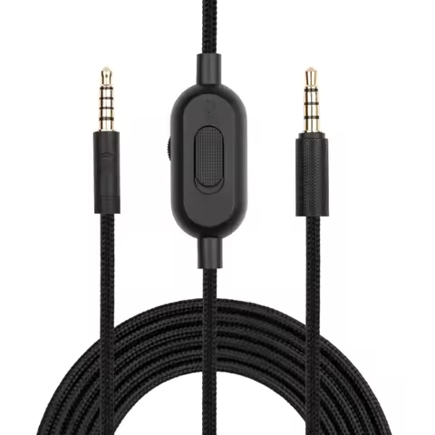 Aux Cord for Logitech GPRO X G233 G433 Headphone Audio Cable with Inline Mute &Volume Control 95AF