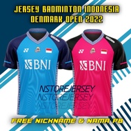 2026 Jersey BADMINTON INDONESIA OPEN DENMARK 2022 MINIONS & FAJRI FULL PRINTING
