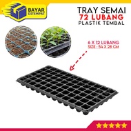 Tray Semai 72 Lubang Bibit Benih Hidroponik Tebal Traypot Trai Pot Cabe Cabai Rawit Bunga Anggrek