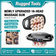 16 Heads Powerful Wireless Massager High Vibration Muscle Handheld Multi functional Massage Gun