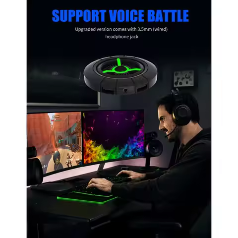 Y22A-Keyboard Mouse Adapter Compatible For PUBG Mobile Gamepad Controller Converter With 3.5Mm Audio