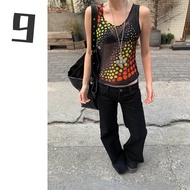 [9hour] Low-Waist All-Match Flared Pants Women 2025 Retro Casual Jeans cy1207