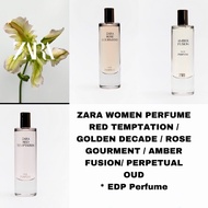 ZARA Women Perfume | Red Tempation / Golden Decode / Rose Gourment / Amber Fusion / Perpetual OUD ED