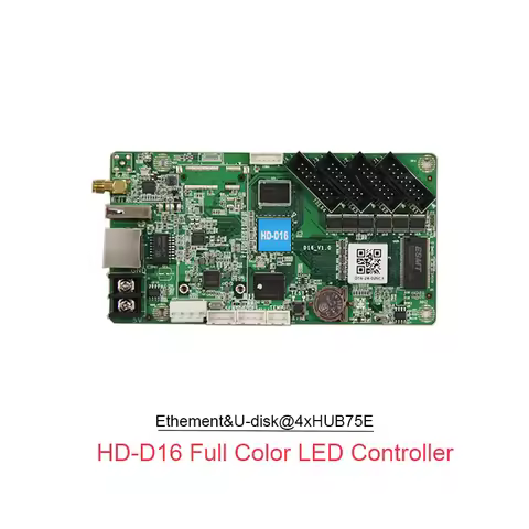 Huidu Asynchronous Full Color Control Card HD-D15 HD-D16 Use For P2 P2.5 P3 P4 P5 P6 P8 P10 Taxi Led