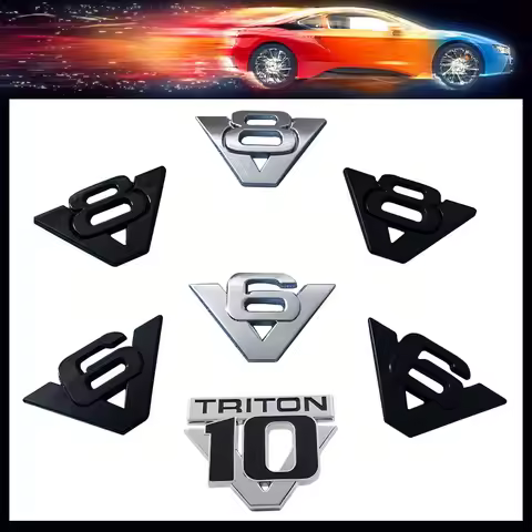 3D Car Styling for GT 350 500 Cobra V6 V8 Triton V10 Fender trunk Rear Decal Emblem Badge Sticker