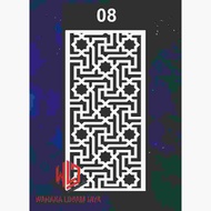 PVC CEILING KRAWANG | MINIMALIST FENCE ORNAMENTS | ROOM DIVIDER SCREEN | CARVED MOTIF DIVIDER