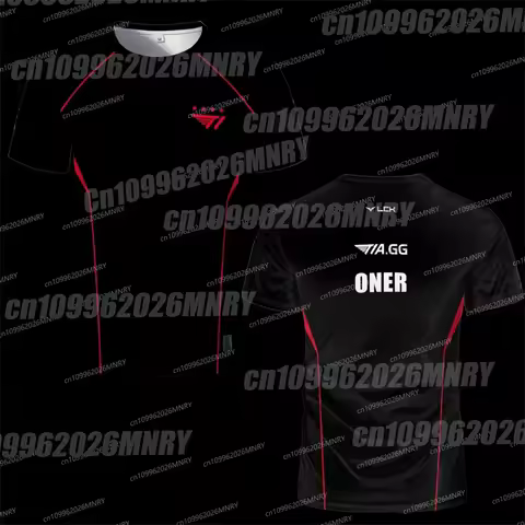 New League Of Legends SKT T1 Uniform T Shirts Men LOL Esports Faker Jersey T Shirt ZEUS Sport Game T
