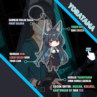 Gantungan Kunci Zenless Zone Zero ZZZ Ellen Miyabi Evelyn, Anime Keychain Lucu - Miyabi