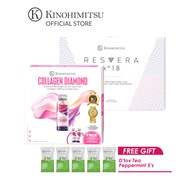 [Buy 2 GIFT 5S] Kinohimitsu Collagen Diamond 32s + 2s *5300mg* + Resvera k°18 10s *Anti-Aging & Anti