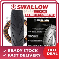 SWALLOW SB148 TYRE TUBELESS TIRE TAYAR TIUBLESS 17 INCHI 14 INCHI SCOOTER TYRE MAXXIS CORSA MICHELIN