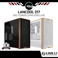 LIAN LI LANCOOL 217 | HITAM / PUTIH | 5X KIPAS TERPASANG SIAP | KES KOMPUTER MID-TOWER