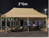 【ลด 200฿ รับประกัน10ปี】เต็นท์ขายของ เต็นท์จอดรถ 3x6 M เต็นท์จอดรถยนต์ เต้นท์รถยนต์ เต้นจอดรถ เต็นท์3