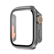 ZUZG Glass+Case for Apple Watch 45mm 41mm Screen Protector Cover Change Ultra Bumper iWatch Series 9