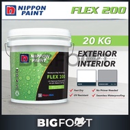 20KG Nippon Paint Flex 200 Arcylic Waterproofing White & Grey