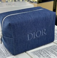 Dior 牛仔布 化妝袋/旅行收納包