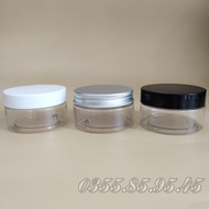 10 Hũ nhựa PET có lót thân trong nắp nhôm đen trắng 50g 100g - hủ chiết mỹ phẩm đựng kem phụ kiện d