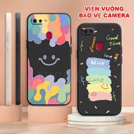 Oppo F5 / F5 Youth / F7 TPU Case With Square Edge Printed smile, cute Newest Picture