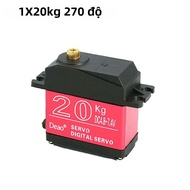 Mô-men Xoắn Lớn Chống Nước Kỹ Thuật Số Servo 20kg-35kg Xoay 180/270 Độ Bánh Răng Kim Loại 25T Cánh T